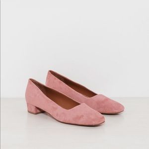 by FAR - Romy Pump in Blush Suede (euro size 40)